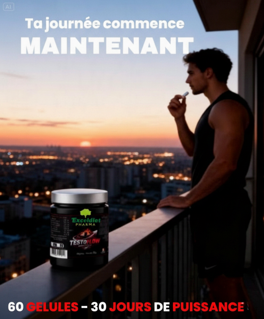 Homme actif complément vitalité homme Testoflow