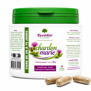 gélules chardon marie chardon marie vegan complément fabriqué en France cure foie naturelle détox naturelle vegan