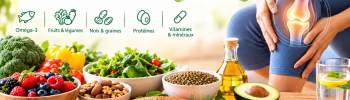 Alimentation et articulations dans le guide des Articulations Exceldiet Pharma